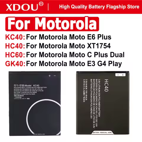 Battery KC40 HC40 HC60 GK40 For Motorola Moto E6 Plus XT1754 XT1755 XT1758 M2998 C Plus Dual SIM E3 