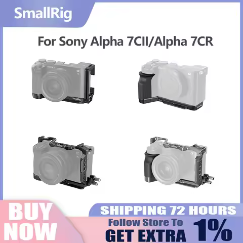 SmallRig A7C II/A7CR L-Shape Mount Plate w Silicone Handle for Sony Alpha 7C II/Alpha 7CR w Arca-Swi