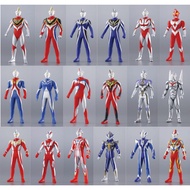 Pre Owned Bandai Ultra Hero Series 2009 Ultraman Tsuburaya 6.5 Sofubi Collection Gaia Agul Cosmos Ze