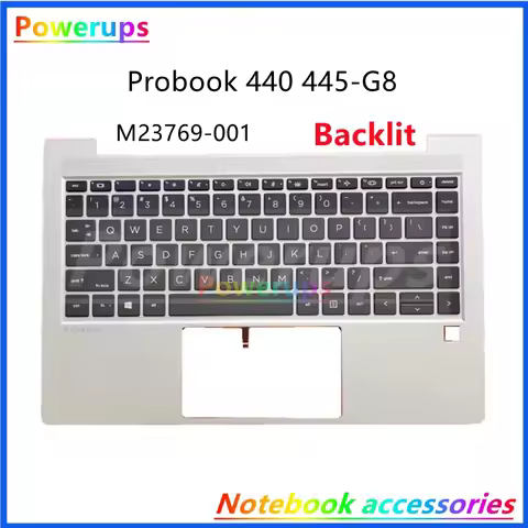 New Original Laptop US/SP Backlight Keyboard Shell/Case For HP Probook 440 445 G8 G9 Zhan66 Pro14-G4