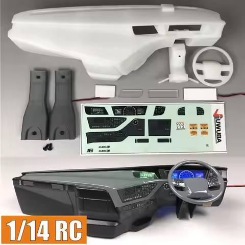 1:14th Scale RC Truck Cab Plastic Left/Right Peptide Interior for VOLVO Tamiya FH16 750 56360 Model 