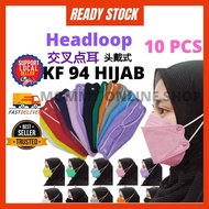 KF94 Mask Headloop Mask Hijab Mask KF94 Headloop Face Mask Head Loop KF94 Face Mask 4 Ply Mask