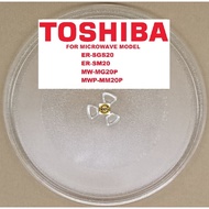 Toshiba Random Design Microwave Turntable Glass Tray For Model ER-SGS20 ER-SM20 MW-MG20P