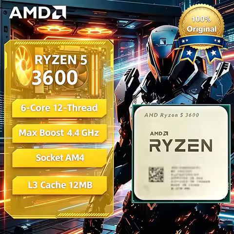 AMD Ryzen 5 3600 CPU 3.6GHz 6-Core 12-Thread CPU Ryzen 5 R5 3600 Processor LGA AM4 Gaming CPU Withou
