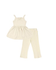Everyday Mira Sweet Ruffle Cami with Double Weaves Pants เสื้อสายเดี่ยวผ้าคอตตอน พร้อมกางเกงขายาวทร