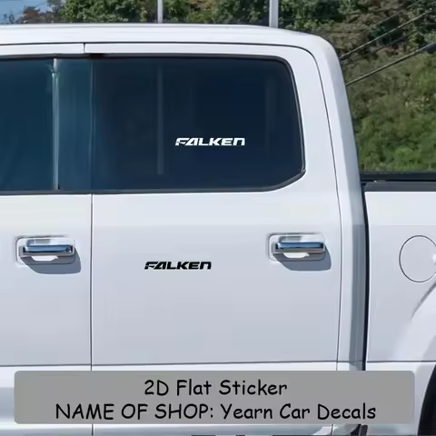 1Pc FALKEN Logo Transparent Vinyl Sticker Waterproof UV Resistant Eye-catching Decor Decal