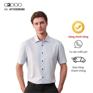 G2000 Men's Blue Short Sleeve Shirt
