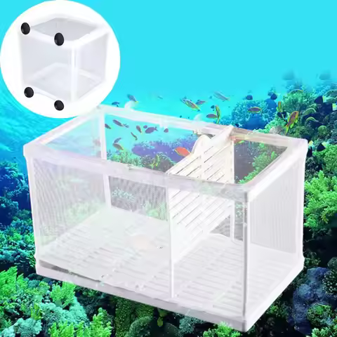 Aquarium Fish Breeding Isolation Mesh Box Net Fish Incubator Breeder Hatchery Fish Tank Isolation Bo