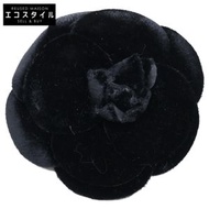 香奈兒 [良好狀態] 天鵝絨山茶花圖案