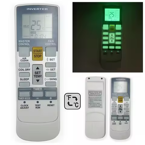 Replacement Remote Control AR-RY12 For Fujitsu General Air Conditioner ASBA24LFC, ASBA30LFC