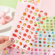 Apple Element Candy Sticker, Apple Pie Cute Nose Gage 3D Sticker, Hand Account DIY Gooka Decoration