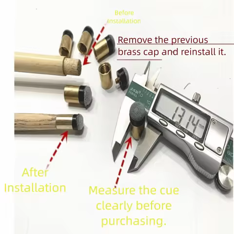 Billiard accessories 13MM Pool Cue Tips Copper Leather Billiard Cue Tips Cue Screw Tips Snooker Game