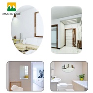 SME Oval Square 3D Acrylic Mirror Wall Sticker Self Adhesive for Bathroom Home Decor