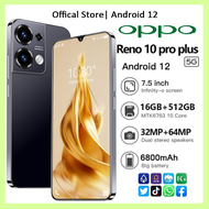 【ของแท้100%】โทรศัพท์มือถือ OPP0 Reno 10 Pro 5G 7.5HD+รองรับ2ซิม 16GB+1TB 32MP+64MP 6800mAh โทรศัพท์ Smartphone โทรศัพท์ถูกๆ Android 12.0 Mobile phone โทรศัพท์ถูกๆ รองรับทุกซิมการ์ดในไทย รับประกัน1ปี โทรศัพท์มือถือโทรศัพท์เล่นเกม เมนูภาษาไท มือถือ