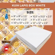 KUIH LAPIS BOX WHITE (PLAIN) (5PCS)