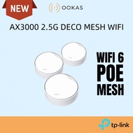 TP-Link Deco X50 POE AX3000 WiFi 6 Whole Home Wireless Mesh Router [ Work with All Wi-Fi Deco Like D