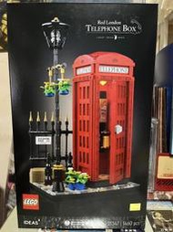 樂高 LEGO 21347 倫敦紅色電話亭 全新未拆 買就送30683