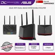 ASUS RT-BE86U BE6800 Dual-Band WiFi 7 Router, Supports 4096-QAM, MLO, AI WAN Detection, AiMesh