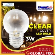 3W E27 Clear Cover Bulb LED Ping Pong Bulb Mentol Raya LED Warm White 3W Lampu Kedai Makan Mentol Ping Pong Plastik Bulb