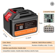 TASKTOOL แบต21vลิเทียม แบตลิเธียม 21v แบตเตอรี่ Makita แบตสว่านไร้สาย 15เซลล์ แบตเตอรี่สำหรับเครื่อง