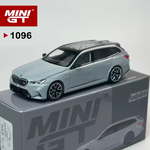 MINIGT 1:64 BMW M5 Touring G99 Grey Metallic Alloy Car Model 1096