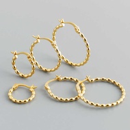 E H 1 3 7 Circle Shape Light Body Earrings s Silver Buckle Gold Unique Fashion Multi-Size Ornaments