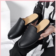 Summer New Style Men's Muller Shoes Slippers Half-Slippers Leather Shoes Men's Shoes Women's Shoes B