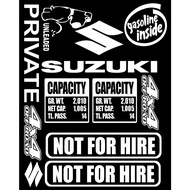 Suzuki Multicab Sticker Set Capacity Decals Pack 001