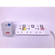 3Way 3Meter Extension Socket with 3Way 3Pin Adapter