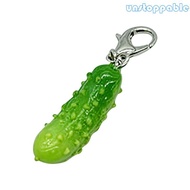 Un* Creative Cucumber Inspired Keychain Quirky Pickle Bag Accessory 9Cm Long