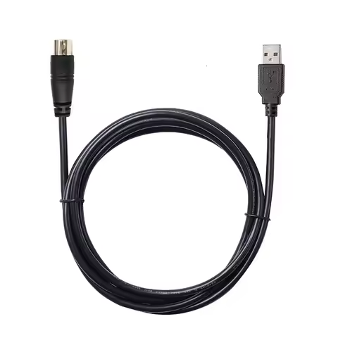 USB to Mini-Din Cable for IK Multimedia iRig Series iRig HD HD-A Keys I/O 25/49 MIDI 2 Pro Duo Pro I
