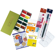 吳竹 顏彩耽美繪畫明信片套裝 桃色 MC22-4