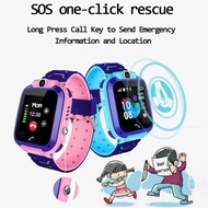 Kids Smart Watch Q12b Waterproof Children Watch Jam Tangan Telefon Budak Lelaki Location Call Voice