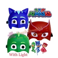 PJ Masks with Light Action Figures Toys Cosplay Owlette Catboy Gekko Mask Toy for Kids