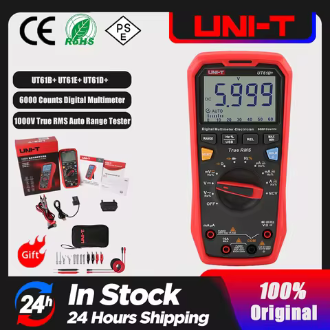 UNI-T Digital Multimeter UT61E Plus Series True RMS 1000V Auto Range Handheld Professional Tester Vo