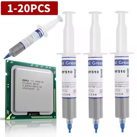 1-20PCS HY510 Thermal Conductive Compound Silicone Grease Thermal Paste for GPU CPU Chipset Cooling 
