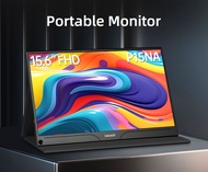 Intehill จอภาพแบบพกพา จอพกพา 4k portable monitor 4k oled monitor สำหรับแล็ปท็อปและมินิพีซี หน้าจอ Matt A+ ขนาด 15.6 นิ้ว ความละเอียด พร้อม USB Type-C และ HDMI จอภาพการเดินทางสำหรับชนเผ่าเร่ร่อนดิจิทัล จอภาพการเล่นเกมราคาประหยัดสำหรับการเล่นเกม FHD 1080P