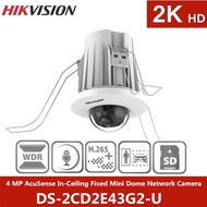HIKVISION 英文版4 MP Mini Dome Network Camera DS-2CD2E43G2-U