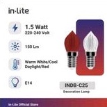 1.5Watt E14 Warm white Decorative LED Light - In-Lite INDB-C25