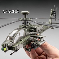 Huayi Apache Helicopter Alloy Model Military Aircraft Simulation Boy Toy Decoration