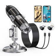 Digital Microscope Camera, Aopick Handheld USB 1440P HD Inspection Camera 50x-1600x Magnification Po