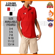 Baju Polo Kolar T Shirt Toyota V8 Sulam Cotton Budak Kids Kanak Lelaki Boys Pakaian Fashion Motorspo