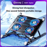 RYRA Laptop Desktop Stand Cooling Fans Laptop Cooling Pad Base Foldable Support Rack Computer Mute Laptop Table Folding