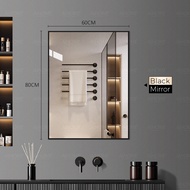 AiHome กระจกเงาติดผนัง กระจกห้องน้ำ ซม กระจกติดผนัง แฟชั่นที่เรียบง่ายกระจกสี่เหลี่ยมผืนผ้า กระจก+ชุ