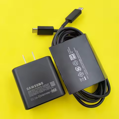 Samsung 45w US Plug Super Fast Charger Power Adapter 1/1.8M Type C Cable For Galaxy S26 S25 S24 S23 