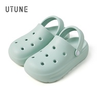 UTUNE Thick Sole Hole Sandals Beach Outdoor Casual Slippers EVA Non-slip Soft Rebound Unisex Flat Sa