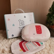 新生兒2.5護脊護頭嬰兒枕 寶寶枕 附禮盒 彌月禮-韓國Kangaruru