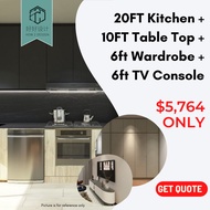 Kitchen + Table Top + Wardrobe + TV Console