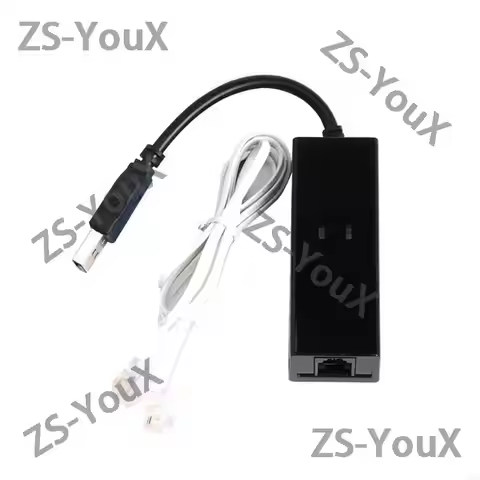 USB 2.0 56K External Modem with Dual RJ11 Ports for Fax Dial Up Internet Caller ID Compatible Win XP