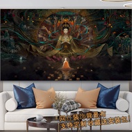 LdgChinese Style Dunhuang Wall Wall Cloth Dunhuang Kweichow Moutai Background Fabric Tapestry Decoration Room Bedroom Be